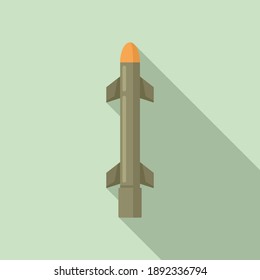 Explosionssymbol für Raketen. Flache Illustration der Raketenexplosion, Vektorsymbol für Webdesign