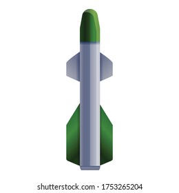 Missile Icon Cartoon Missile Vector Icon Stock Vector (Royalty Free ...