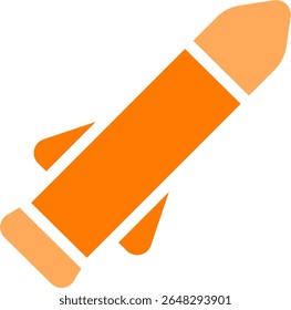 missile icon dualtone style design