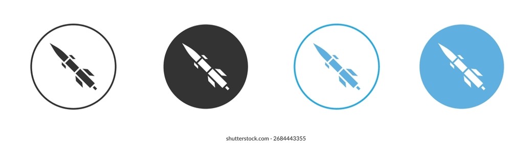 Raketensymbol. Entwurfsvorlage für Grafiksymbol