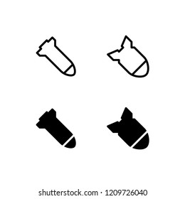 Missile Icon Logo Vector Symbol