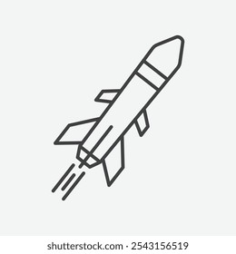 Missile icon set. vector illustration.