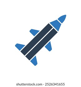 Vector de símbolo de símbolo de icono de misil