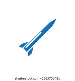 Missile icon Thin line illustration set