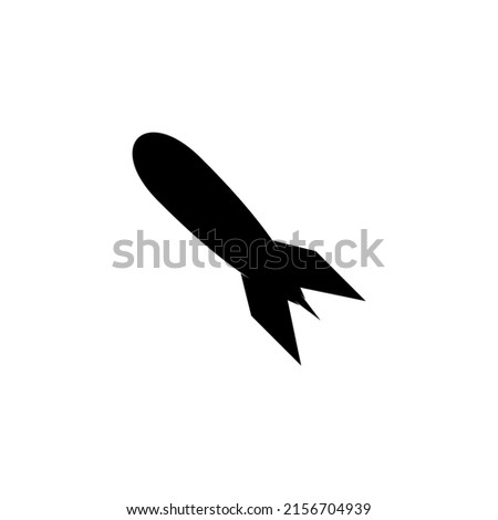 Missile icon. Trendy Missile logo concept on white background from army and war collection. Suitable for use on web apps, mobile apps and print media.