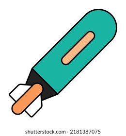 Missile icon in unique design