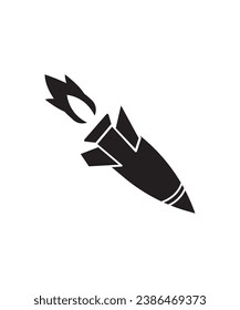 missile icon, vector best flat icon.