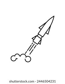 Raketensymbol, Symbol für beste Vektorgrafik.