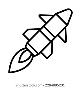 missile icon vector design template in white background