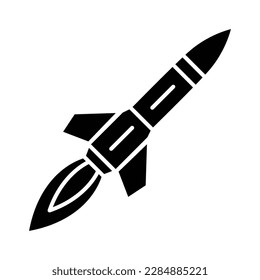 missile icon vector design template in white background