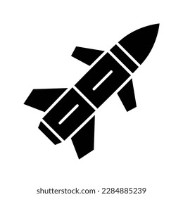 missile icon vector design template in white background