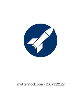 Missile Symbol, Vektorgrafik Logo Design.