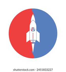 missile icon vector illustration logo design