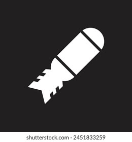 missile icon vector illustration logo design