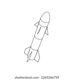missile icon vector illustration symbol design