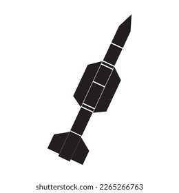 Vektorgrafik-Symboldesign für Flugkörper