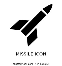 Missile icon vector isolated on white background for your web and mobile app design, Missile logo concept