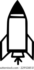 ilustración de símbolo de vector de icono de misil