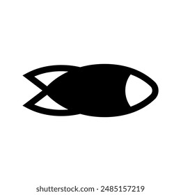 Ilustración de diseño de símbolo de Vector de misil