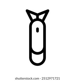 Missile Icon Vector Symbol Design Illustration