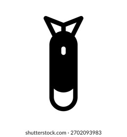 Missile Icon Vector Symbol Design Illustration