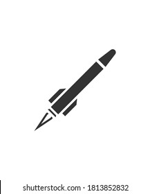 icono de misil,mejor icono plano del vector.