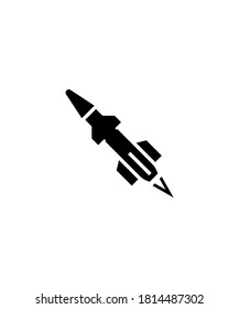 icono de misil,mejor icono plano del vector.