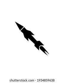 icono de misil,mejor icono plano del vector.