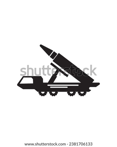 missile launcher icon, vector best flat icon.