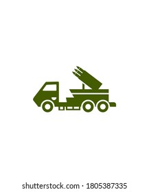 icono del lanzador de misiles,mejor icono plano del vector.