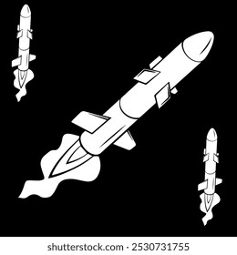 missile logo design vector illustration