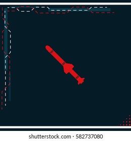 Missile rocket icon.