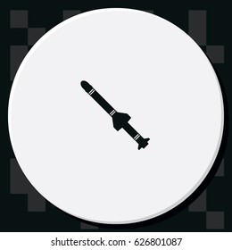 Missile rocket icon.