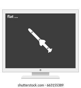 Missile rocket icon.