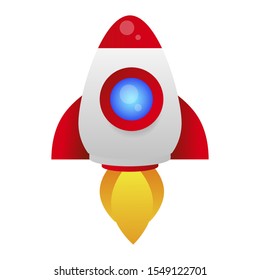 Missile, Rocket Isolated Vector Icon Which Can Easily Modify Or Edit