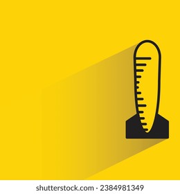 missile and rocket with shadow on yellow background