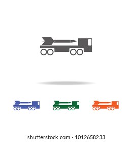 missile system icon . Elements of Military multi colored icons. Premium quality graphic design icon. Simple icon for websites, web design, mobile app, info graphics on white background