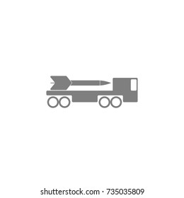 missile system icon on white background