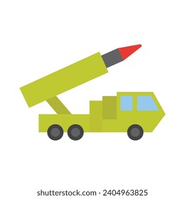 Icono De Vector De Camión Misil Para Uso Personal Y Comercial.
