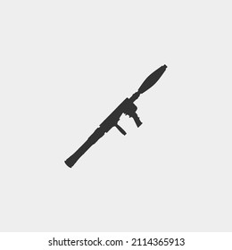 Señal de la ilustración del icono del vector de misiles
