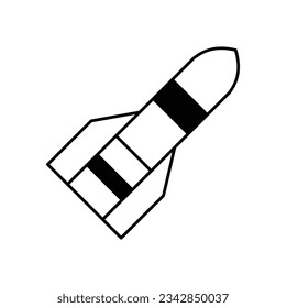 Icono vectorial de misiles que puede fácilmente modificar o editar

