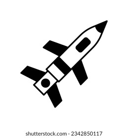 Missile vector icon which can easily modify or edit

