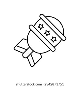 Missile vector icon which can easily modify or edit

