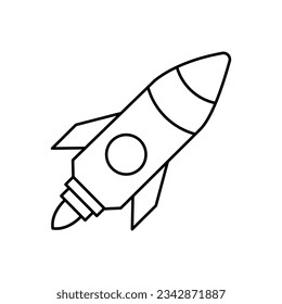 Missile vector icon which can easily modify or edit

