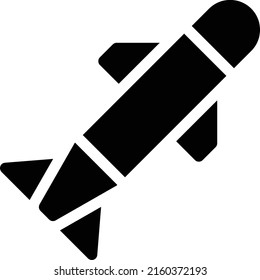 Missile Vector Illustration On Transparent Background Stock Vector ...