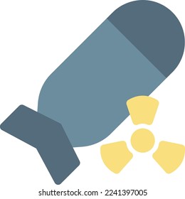 ilustración de misil Vector en un fondo transparente. Símbolos de calidad superior. Iconos vectoriales de color de línea para el concepto y el diseño gráfico.