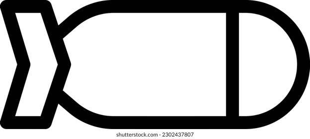 missile Vector illustration on a transparent background. Premium quality symmbols. Thin line vector icons for concept and graphic design. 
