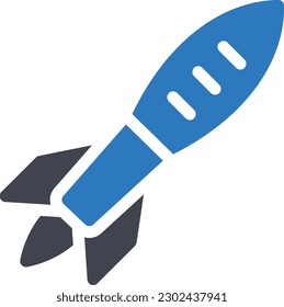missile Vector illustration on a transparent background. Premium quality symmbols. Glyphs vector icons for concept and graphic design. 
