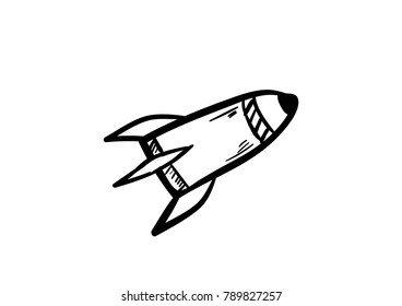 missiles vector icon doodle