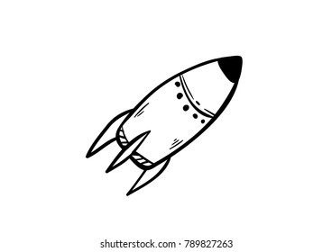 missiles vector icon doodle